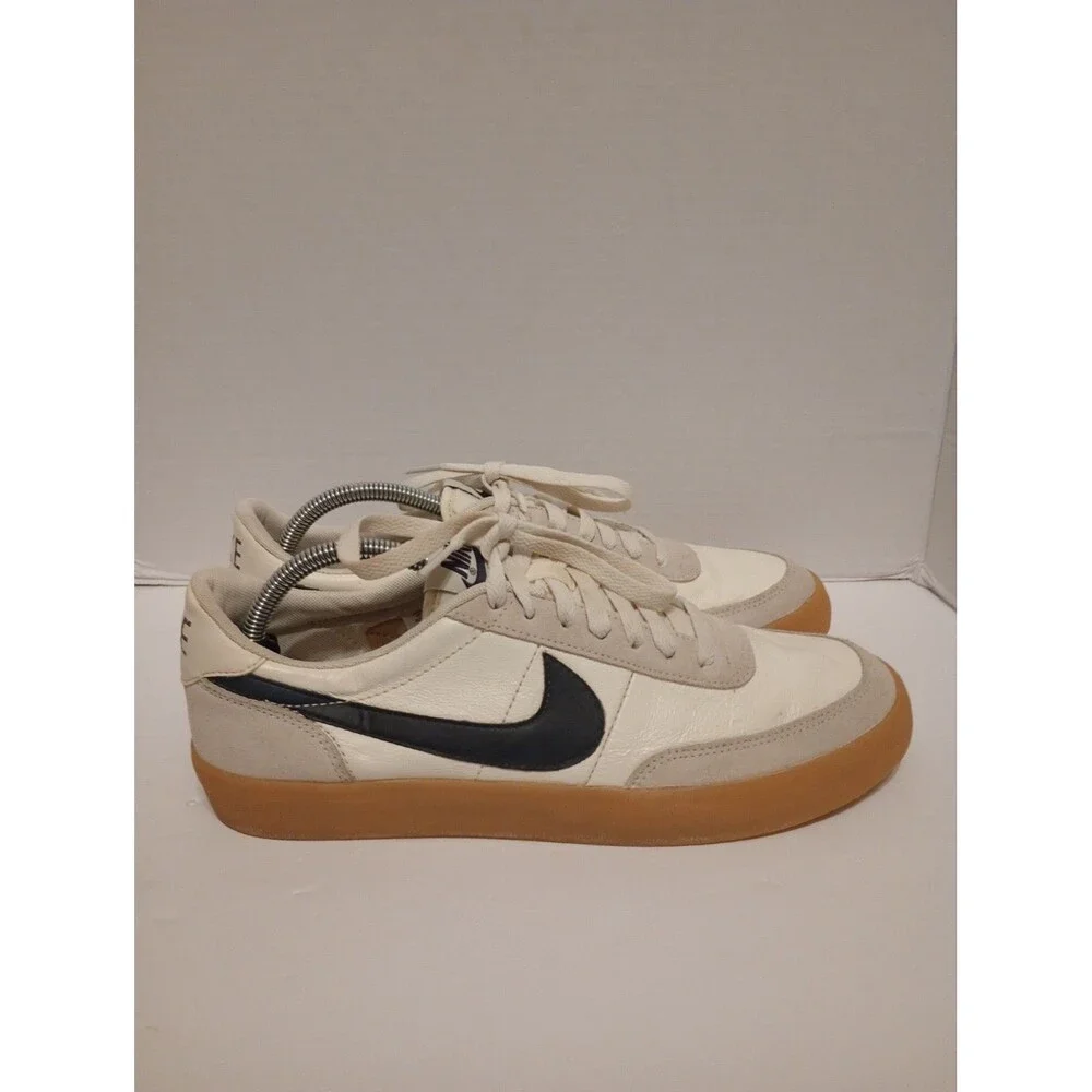Nike Killshot 2 Leather Shoes Mens Size 9.5 Sail Navy Blue Sneakers 432997-107